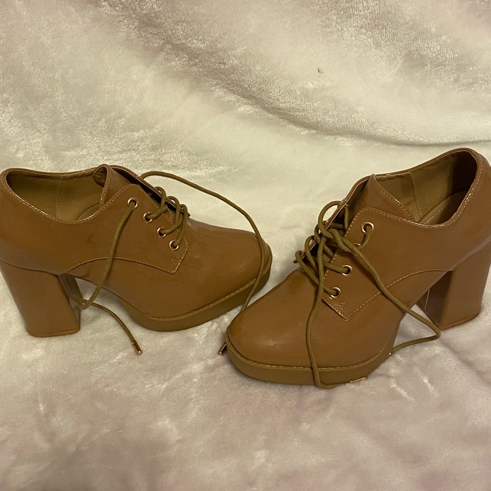 Tan Heeled Boots